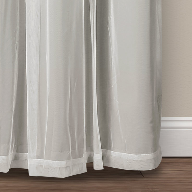 Blackout Curtain Pair, 38"W x 63"L, Light Gray