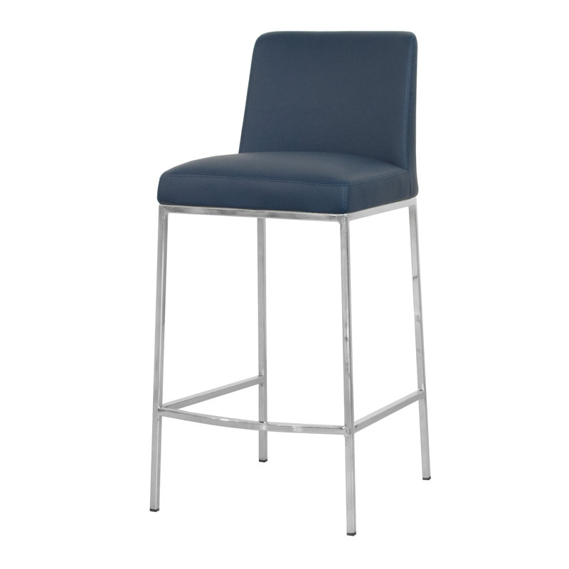 Tabouret de comptoir 26 po Aretha, Bleu pierre