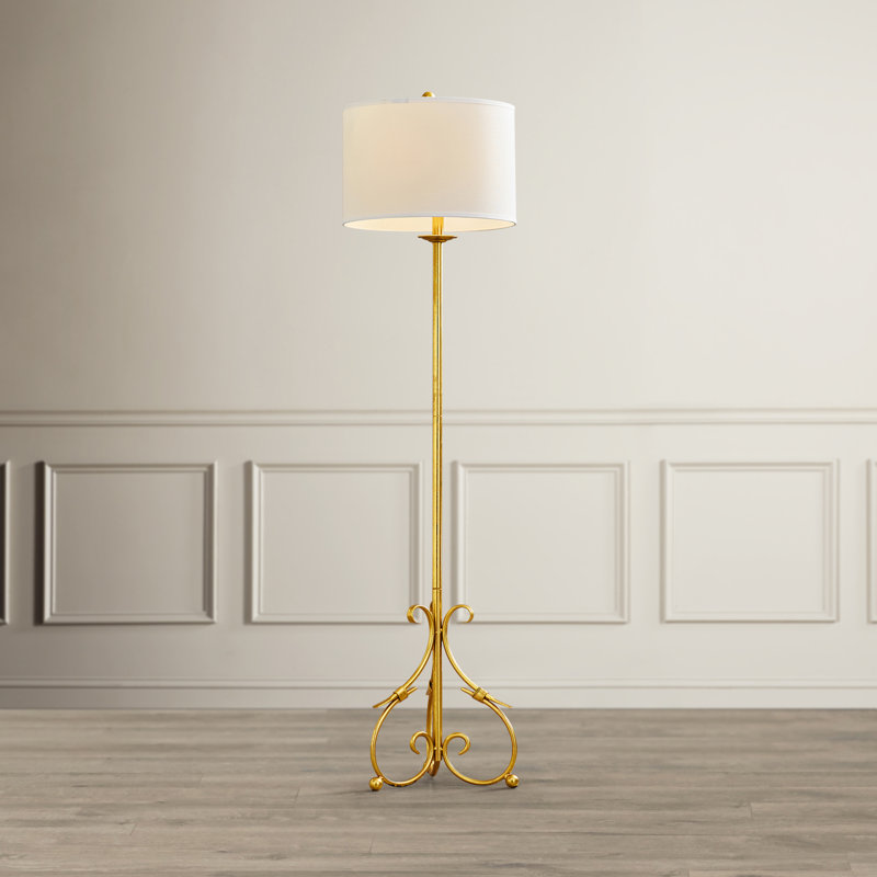 Annette 60'' Brass Traditional Floor Lamp