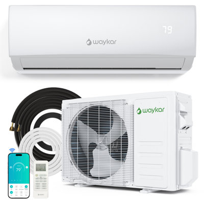 12000 BTU Ductless Split Air Conditioner & Heating System with Remote, SEER 22