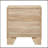 Natural 2-Drawer Nightstand
