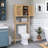 Over The Toilet Freestanding Space Saver Toilet Rack with Adjustable Inside Shelf and Open Shelf-771831415