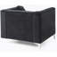 Fauteuil incliné noir élégant Sleek-673135963