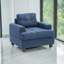 Chaise bleu marine Dijon-107129490