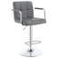 Contemporary Seat - Grey , Metal And Base Modern Adjustable Comfortable