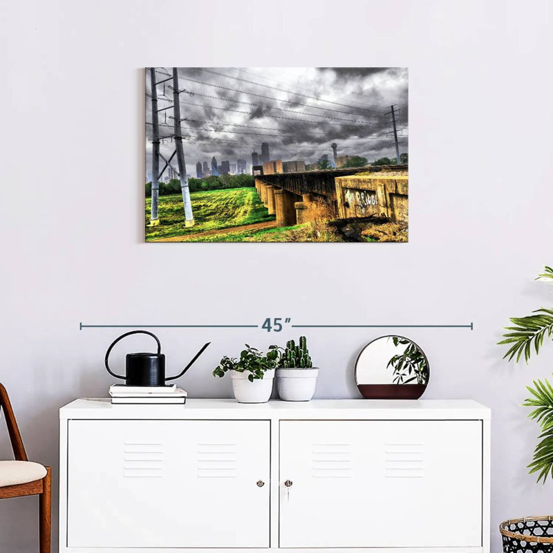 Alvord Thunderstorm Over Dallas, 20" H x 30" W