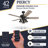Piercy 42" Ceiling Fan with LED Light-1501495112