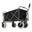 Chariot de plage avec de grandes roues pour le sable capacité de 500 lb - Chariot tout terrain à structure en acier avec pneus pneumatiques de 9 po, conception pliable pliable, sangle avec sac multiusage