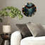 Horloge murale en bois foncé foncé