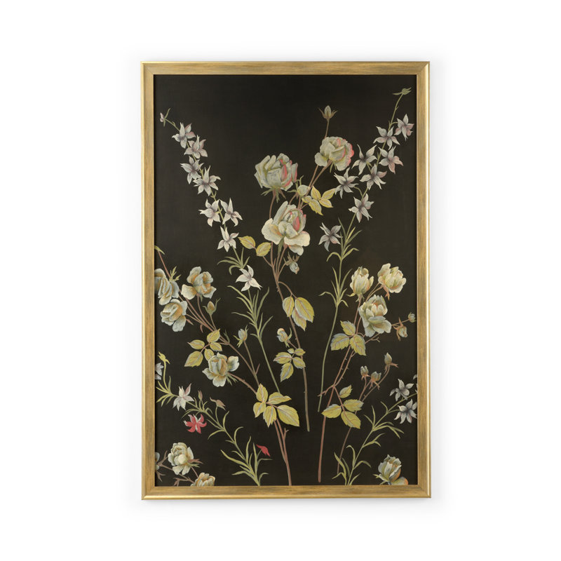 Fleurs en noir - reproduction de cadre photo simple