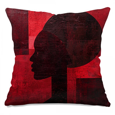 Coussins décoratifs Red Silhouette