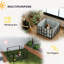 Whelping Box with Washable Whelping Pad Wind-Resistant Cloth Black