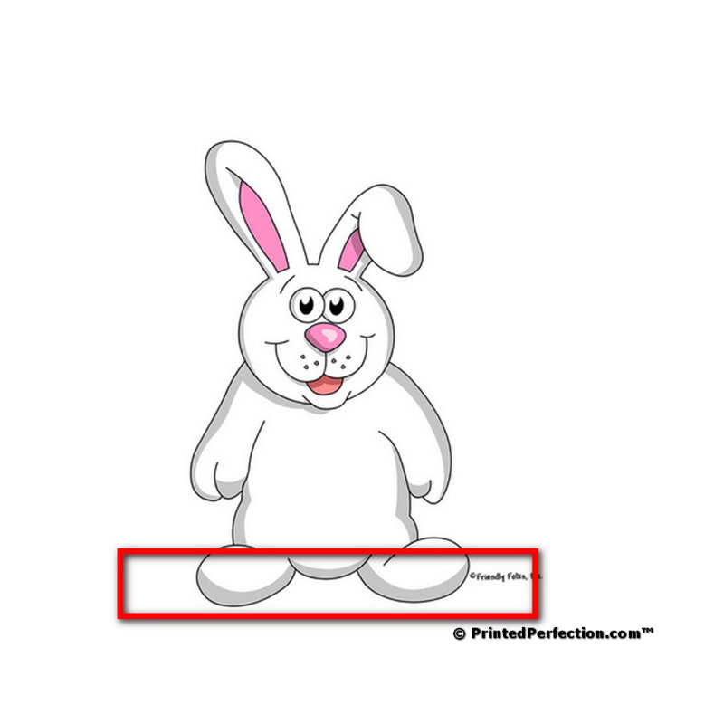 Porte-clés en lapin personnalisé en acrylique