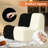 Hogle 3-piece No Assembly Living Room Set , Modern L-shaped Sectional Sofa With Chaise And Armless Bean Bag Chair Lounger-1777174085-1777174083