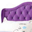 Lit double tapissier transitionnel mauve-1856955581