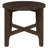 Concettina Round Solid Wood End Table Dark Brown