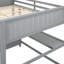 Lit mezzanine double avec bureau et tiroirs de rangement - Faites de votre chambre à coucher un espace fonctionnel élégant Contrôle de la qualité en bois de pin massif-293043698