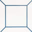 Frame 6" x 6" Blue Glossy Ceramic Wall Tile