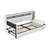 Twin Size Upholstered Daybed with Trundle, Storage Footstool, Shelves, USB Charging & LED Light, Beige-1365950919-1365950938