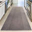 Tapis gris touffeté à motif géométrique Everleaner-97093351
