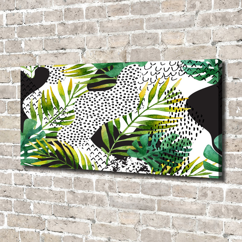 Tropical Leaves - Wrapped Canvas Print