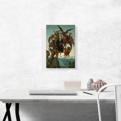 «The Torment of Saint Anthony 1488» par Michelangelo, reproduction d'art sur toile tendue