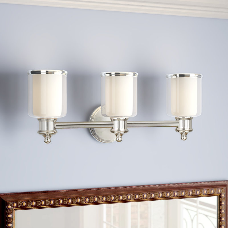 Messick 3 - Light Dimmable Vanity Light, Polished Nickel