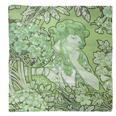 Serviette de coton 10 po alphonse mucha