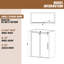 Accessoires de porte en acier inoxydable 304 en verre trempé coulissant simple l 60 po x H 76 po-91898709