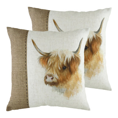 White Square Cushion