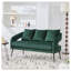 Causeuse en velours 53,7 po