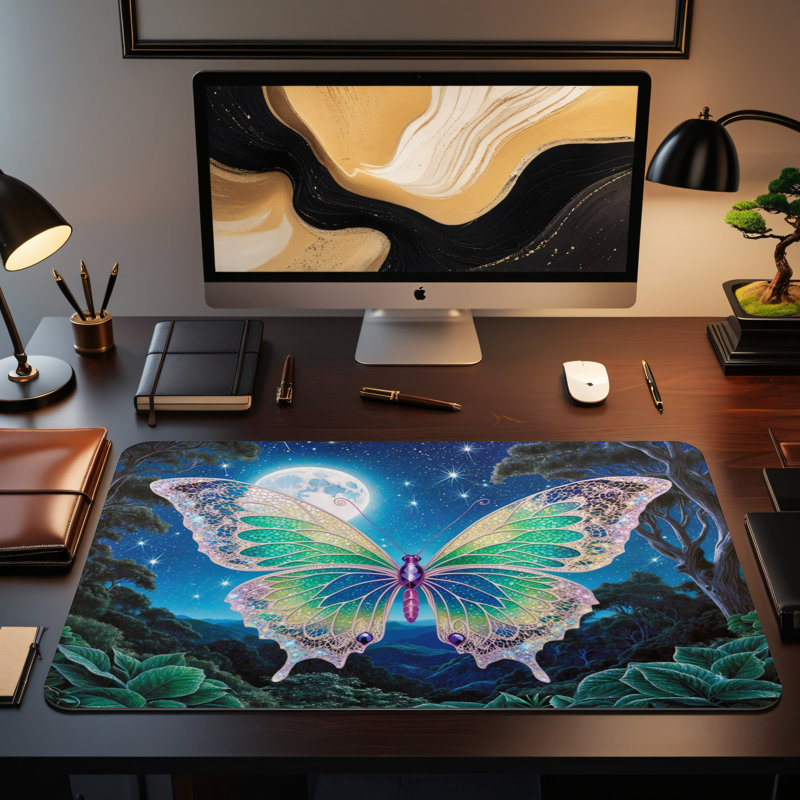 Polyester Desk Pad, 14.4x12.1