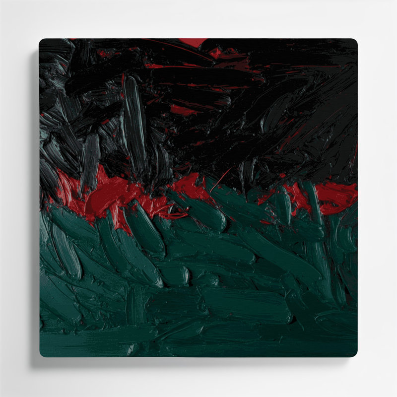 Neo Expressionism 95 Green Metal Wall Art