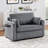 Sofa with foldable mattress, foldable side table-291314019