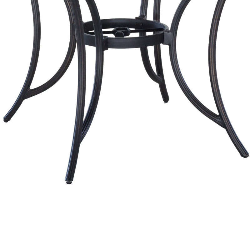 Kamas 4 - Person Patio Dining Set with Round Table