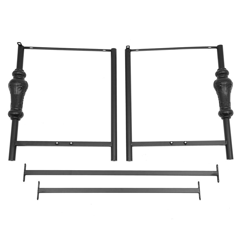 Tablettes de présentation industrielles au détail, Noir