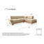 Dazzling Daisy Corner Sofa Bed-102790502-102790503