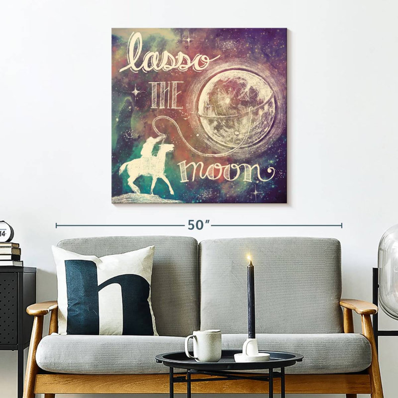 Tergel, univers, galaxie, lasso, lune, H 30 po x l 30 po