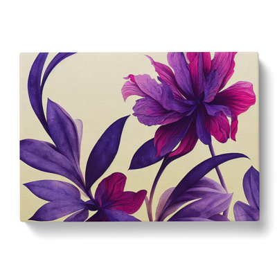 Unforgettable Watercolour Flowers - Wrapped Canvas Painting