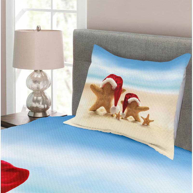 Coastal Polyester Coverlet, Twin Coverlet + 1 Sham