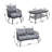 4-Piece Outdoor Patio Furniture Set-871792640-871792641