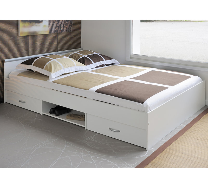 Storage Bed, Full, White
