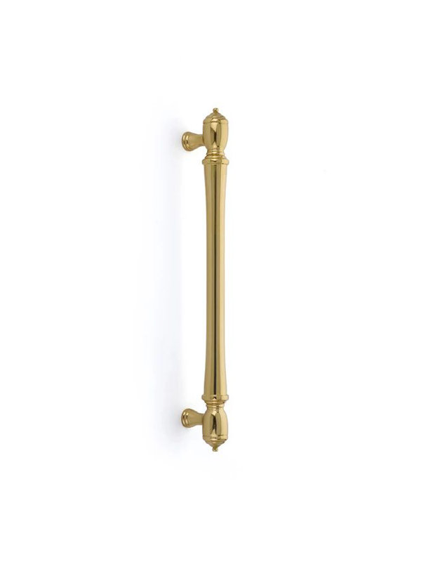 Emtek Spindle Glass Shower Door Appliance Pull (GBTB), Polished Brass, 12"