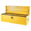 Boîte à outils robuste pour camion en acier jaune - verrouillable et résistante aux intempéries, résistante à la rouille, double couvercle à gaz avec poignée en T, pour camionnette, véhicule récréatif, remorque ou utilitaire (30 x 15 x 15 po, sans poignée)