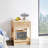 PE Rattan End Table with Drawer, Modern Nightstand, Side Table for Living Room, Bedroom-2012793649
