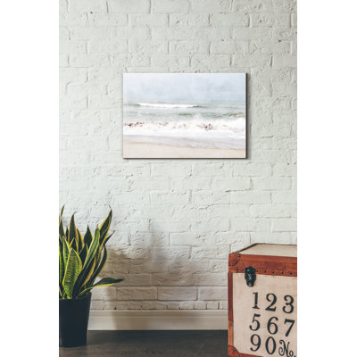 «Pastel Waves Landscape» par Linda Woods, art mural sur toile