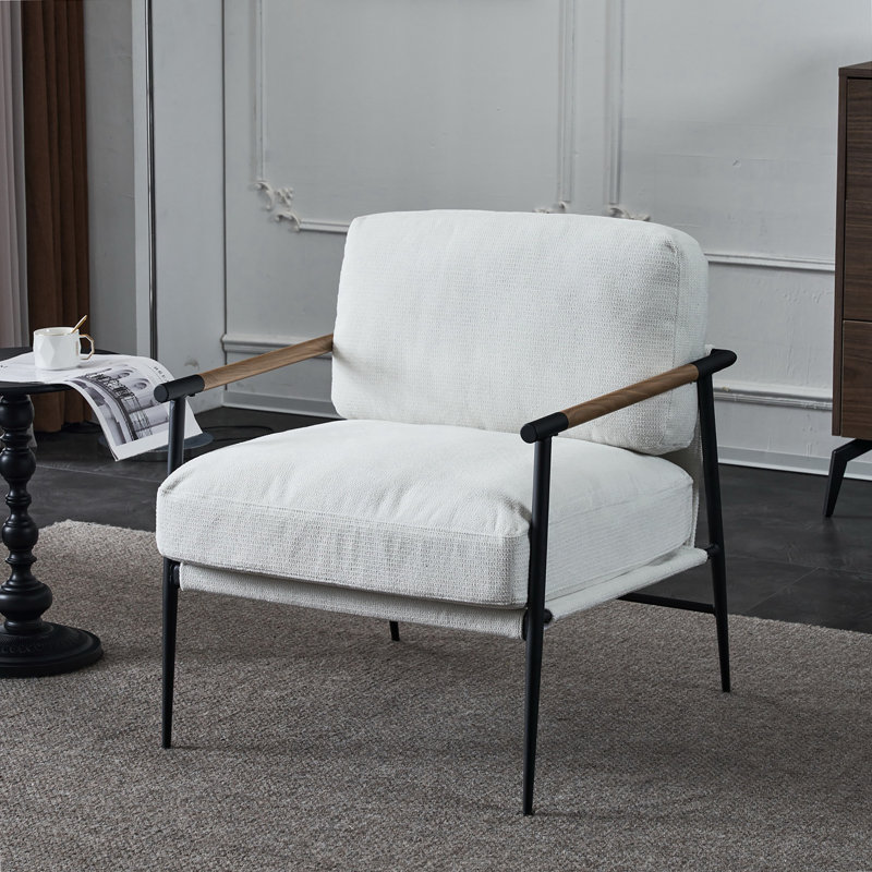 Chaise longue de loisirs en velours noir, Velours blanc