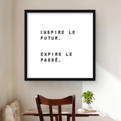 Inspire the Future - Motivational Quotes Framed Print Decor