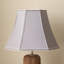 Ervine 24cm H Silk Bell Lamp Shade ( Screw On ) in Steel Grey
