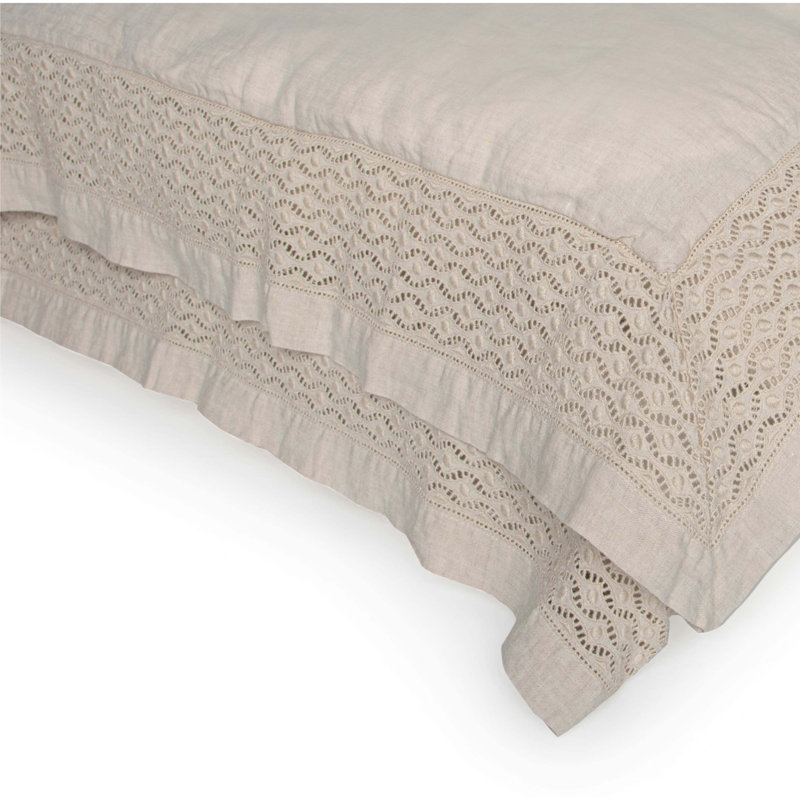 Vintage Linen Duvet Cover, Twin Duvet Cover, Flax